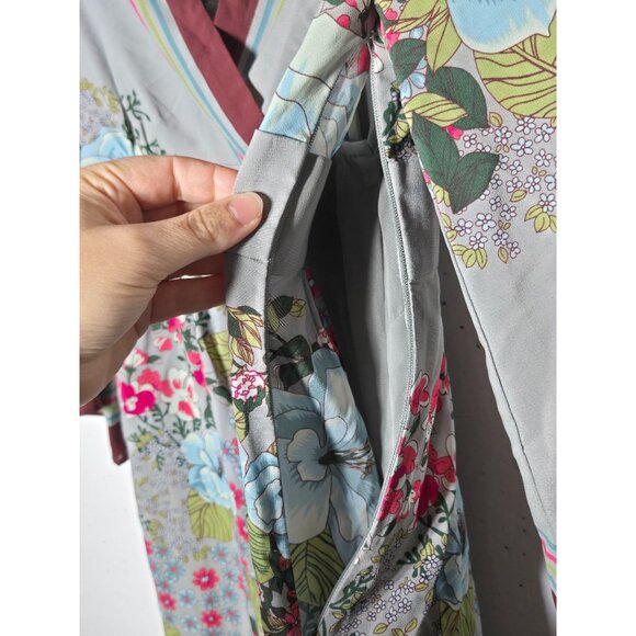 Old Navy Floral Long Sleeve Mini Dress Size XS Kimono Y2k Boho Babydoll NWT - Picture 4 of 10